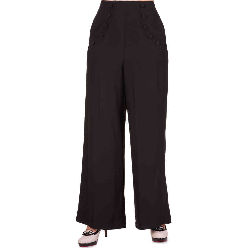 Dancing Days - FULL MOON Pantalon large - Noir